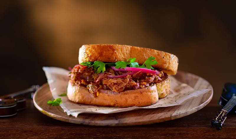 Texas Toast Smoked Pulled Pork Sandwich