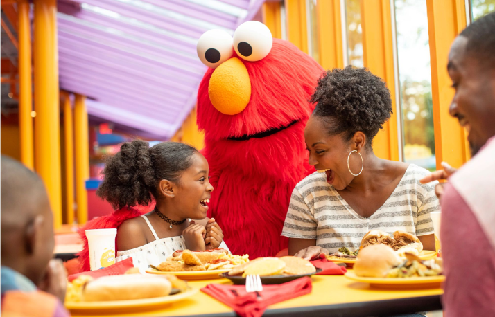 Breakfast with Elmo and friends