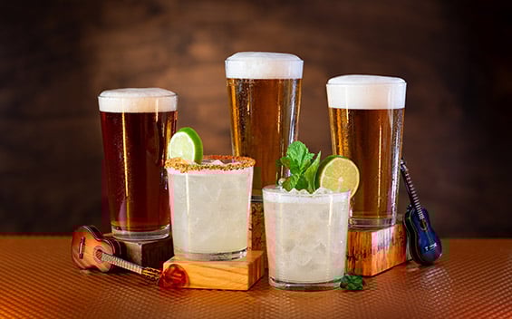 Beers and cocktails at the Glacier Bar