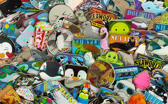 Assortment of SeaWorld Pins