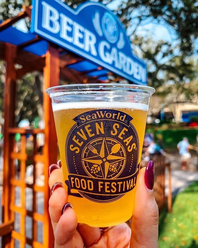 Beer Garden at Seaworld Seven Seas Food Festival