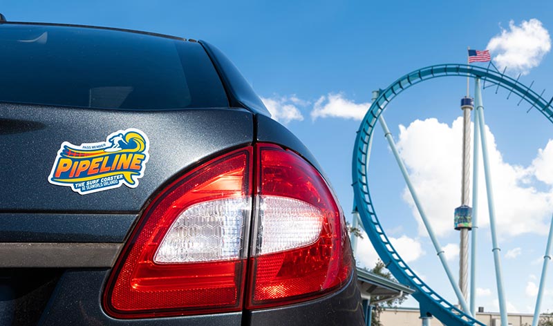 Pipeline The Surf Coaster car magnet