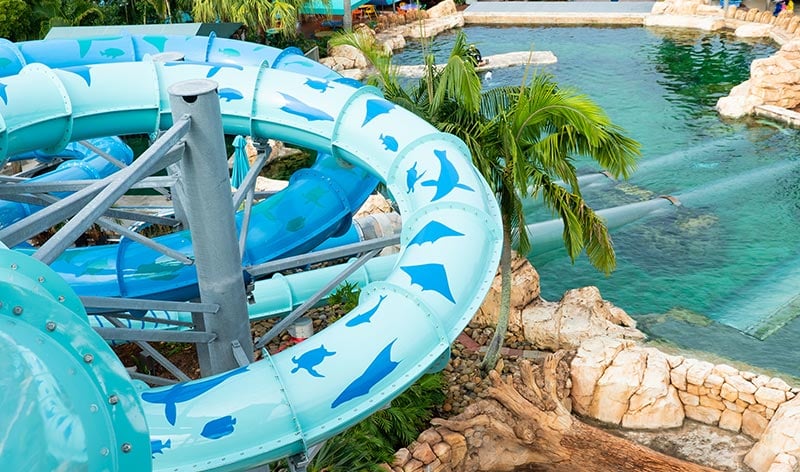 Reef Plunge water slide at Aquatica Orlando