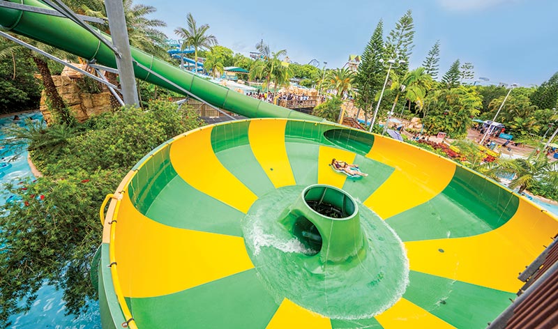 Tassies Twister water slide at Aquatica Orlando