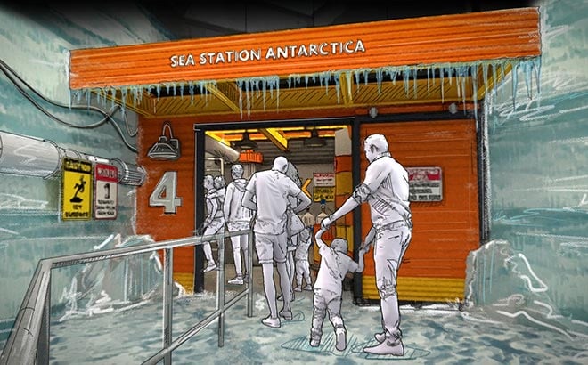Penguin Trek Entrance Concept Art