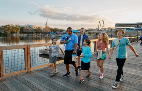 Family during an Ultimate VIP Tour at SeaWorld Orlando