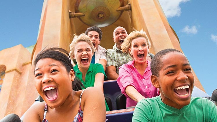 Journey to Atlantis water coaster at SeaWorld San Diego