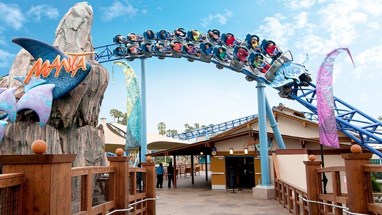 Manta roller coaster at SeaWorld San Diego